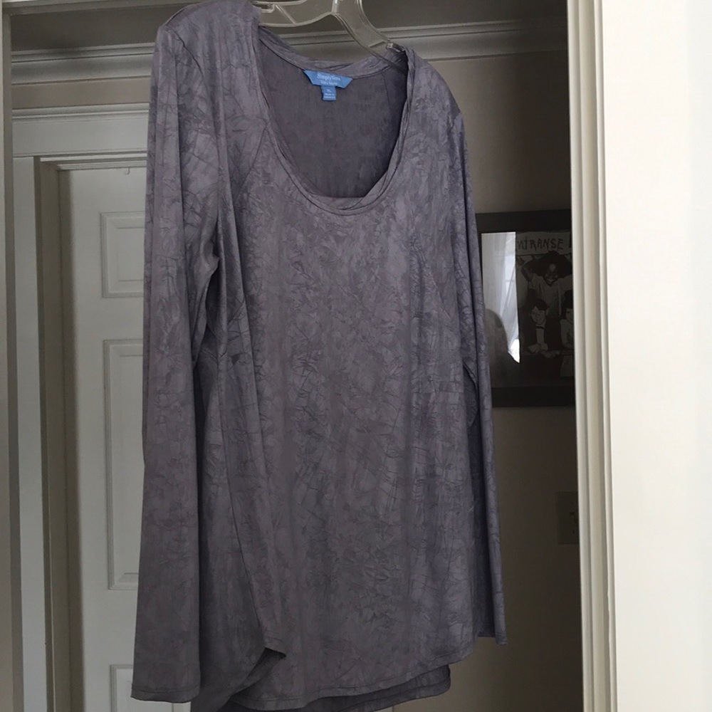 Vera Wang GRAY PULLOVER TUNIC NWOT